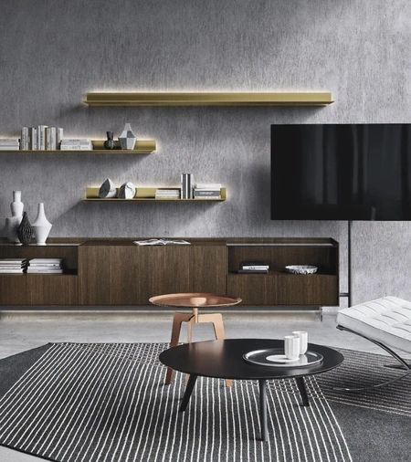 Parete Attrezzata Cabaret Glass 03 di Sangiacomo