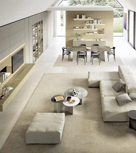 Parete Attrezzata Domino Boiserie 02 di Sangiacomo