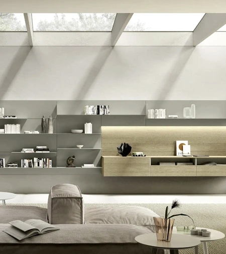 Parete Attrezzata Domino Boiserie 03 di Sangiacomo