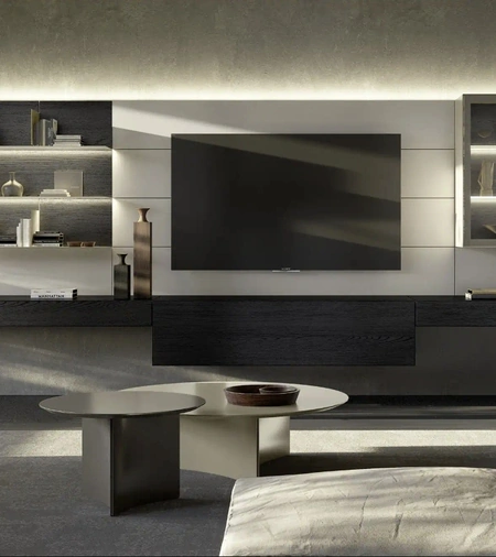 Parete Attrezzata Domino Boiserie 04 di Sangiacomo