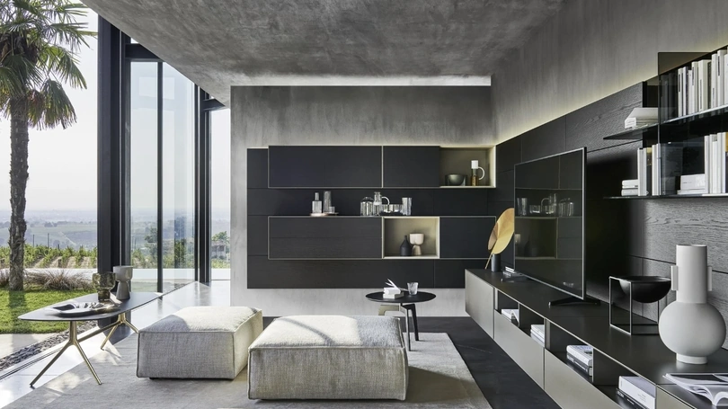 Parete Attrezzata Domino Boiserie 06 di Sangiacomo