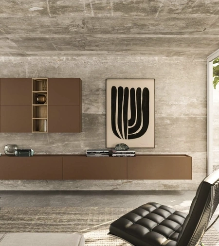 Parete Attrezzata Modula Composizione 03 di Snaidero