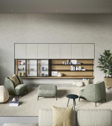 Parete Attrezzata Mensole e piani a muro di Novamobili