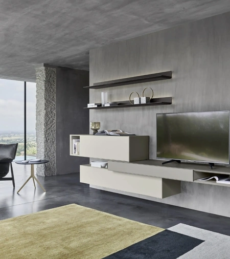 Parete Attrezzata sospesa Domino 04 di Sangiacomo