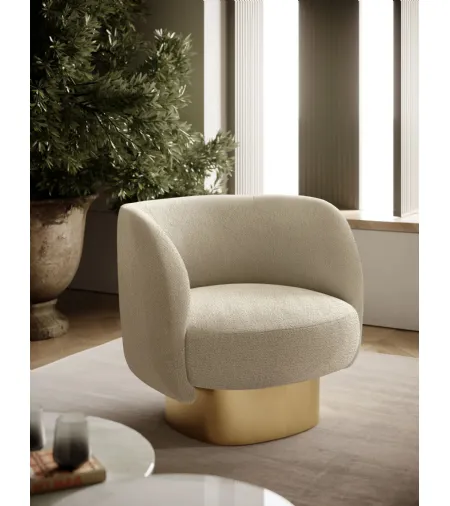 Poltroncina in tessuto Doris di Bontempi