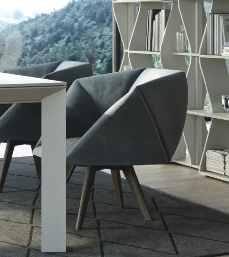 Poltroncina di design in tessuto Jessica di Doimo Salotti