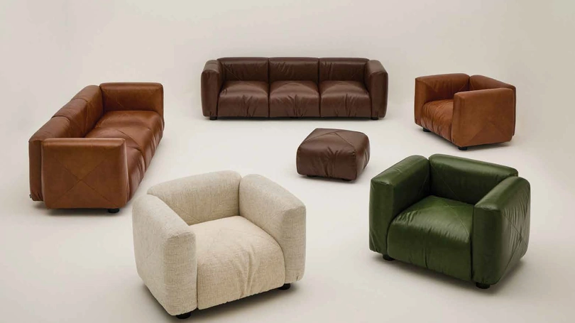 Poltona Marius&Marius in pelle o tessuto di Arflex