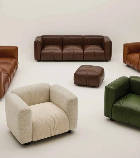 Poltona Marius&Marius in pelle o tessuto di Arflex