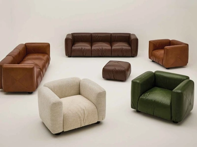 Poltona Marius&Marius in pelle o tessuto di Arflex