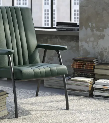 Poltrona dal gusto vintage Nora di Doimo Salotti