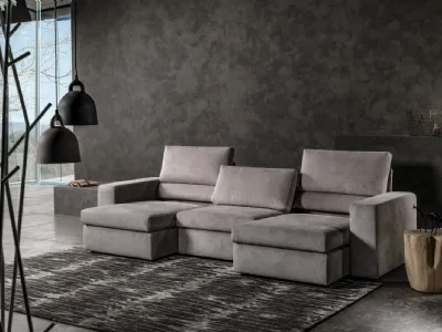 Divano in tessuto moderno e versatile con profondità diverse Korral di Excò