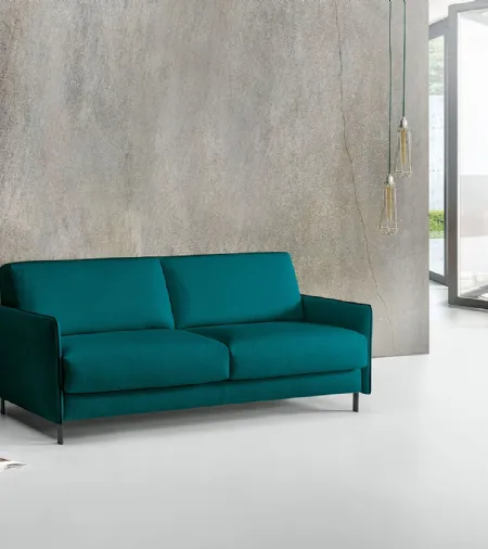 Divano Letto in tessuto color petrolio Kuck di Excò