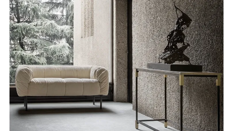Divano lineare in tessuto Pecorelle sofa di Arflex