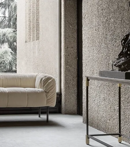 Divano lineare in tessuto Pecorelle sofa di Arflex