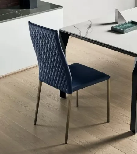 Sedia Tai in pelle di Bontempi