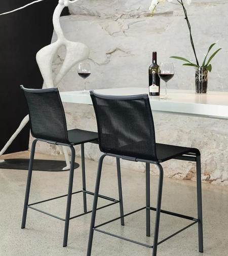 Sgabello Net in soft texplast di Bontempi