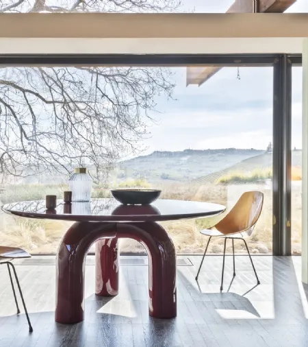 Tavolo rotondo di design Elephante di Mogg