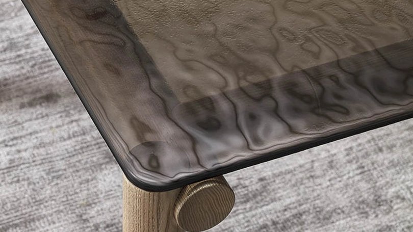 Tavolo Pols in vetro ricotto di Alf Da Frè