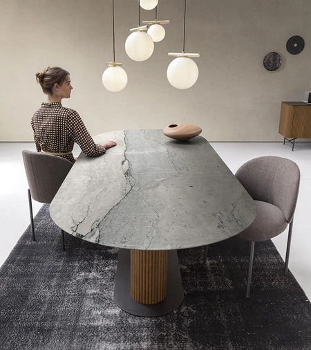 Tavolo Rigadin in pietra di Alf Da Frè