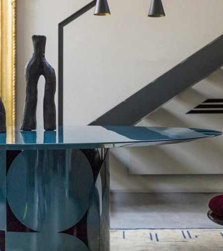 Tavolo rotondo Shape Laccato di Mogg