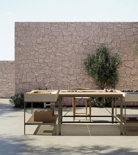 Cucina Design KGarden Outdoor a isola di Ernestomeda