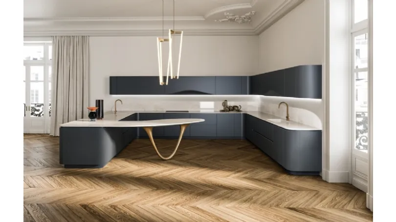 Cucina Design con penisola Ola 02 di Snaidero