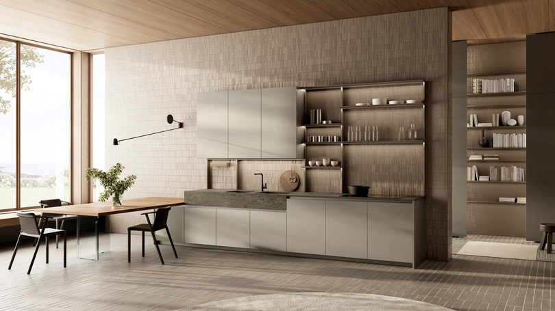 Cucina Design con penisola One 05 di Ernestomeda