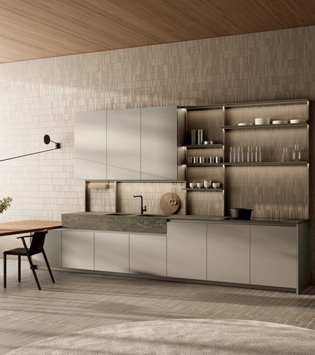 Cucina Design con penisola One 05 di Ernestomeda