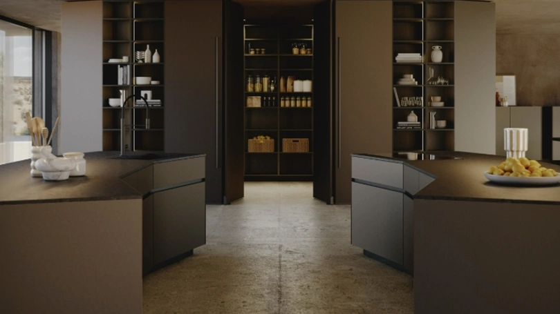 Cucina Design con doppia isola Orbita 01 di Snaidero
