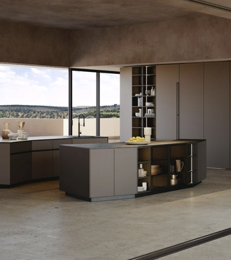 Cucina Design con doppia isola Orbita 01 di Snaidero