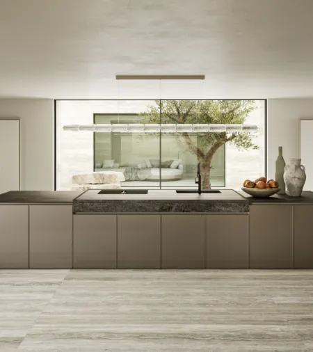 Cucina Design con isola Quadra 01 di Snaidero