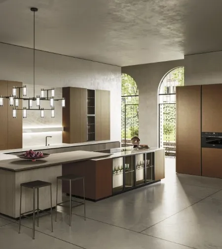 Cucina Design con penisola Way 03 di Snaidero