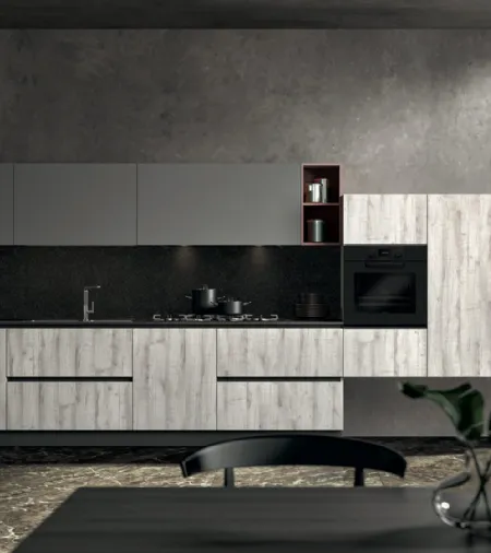 Cucina Moderna lineare Astro 04 di Essebi