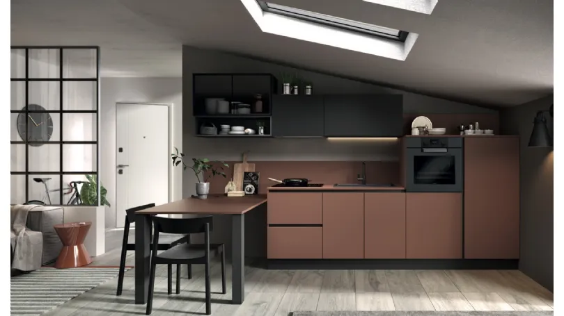 Cucina Moderna con penisola Azimut 03 di Essebi