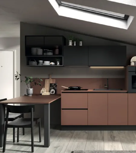 Cucina Moderna con penisola Azimut 03 di Essebi