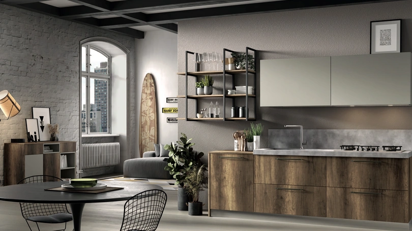 Cucina Moderna lineare Azimut 03 di Essebi