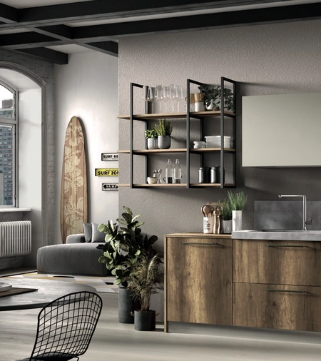 Cucina Moderna lineare Azimut 03 di Essebi