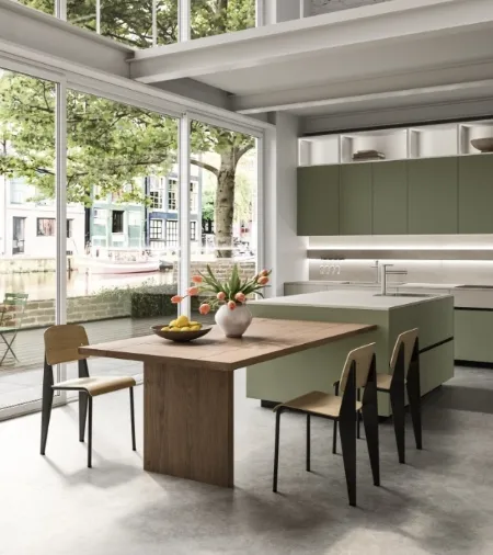 Cucina Moderna con isola Folio 02 di Snaidero