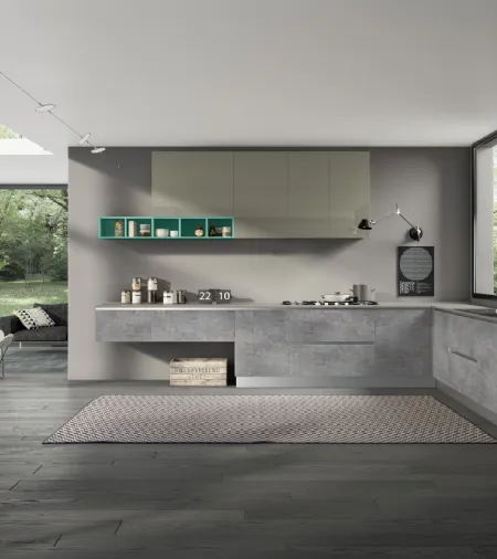 Cucina Moderna Gloss Comp 8 di Essebi