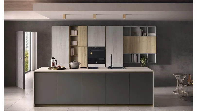 Cucina Moderna con isola Just24 01 di Essebi