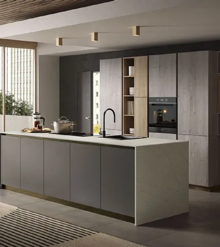 Cucina Moderna con isola Just24 01 di Essebi