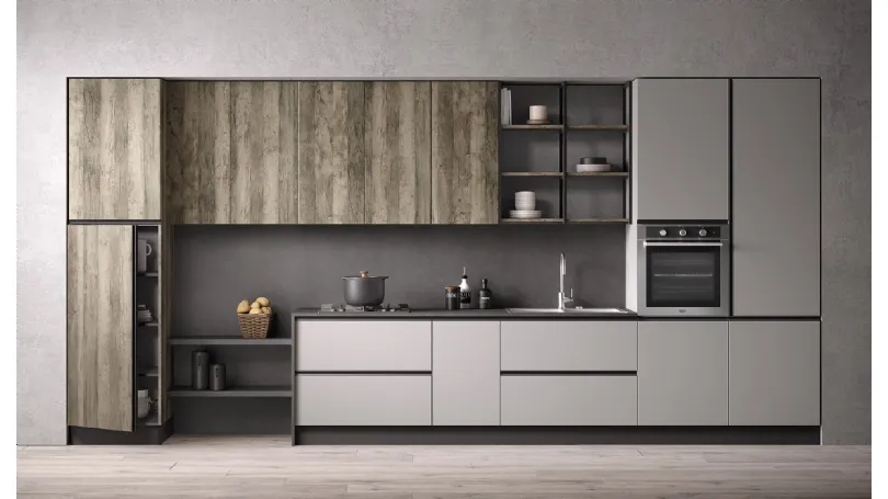 Cucina Moderna lineare Just24 04 di Essebi