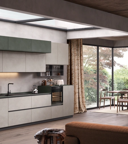 Cucina lineare Moderna Materia 01 di Essebi