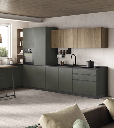 Cucina Moderna con penisola Materia 06 di Essebi