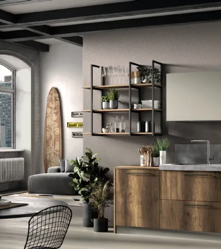 Cucina Moderna lineare Seta 08 di Essebi