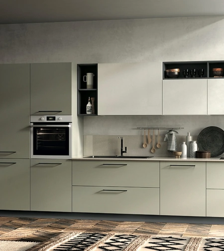 Cucina Moderna lineare Seta 05 di Essebi